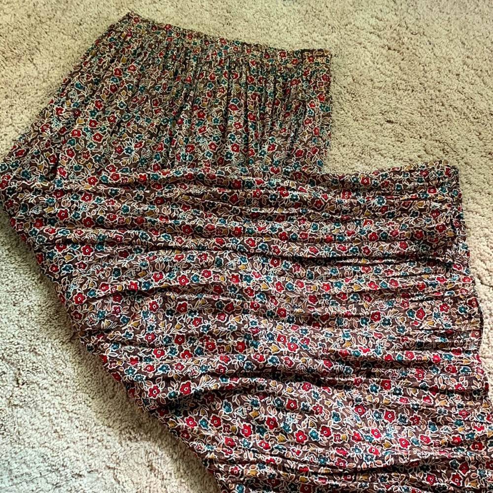 Coldwater Creek Long Floral Skirt - Bohemian Hippie Floorlength